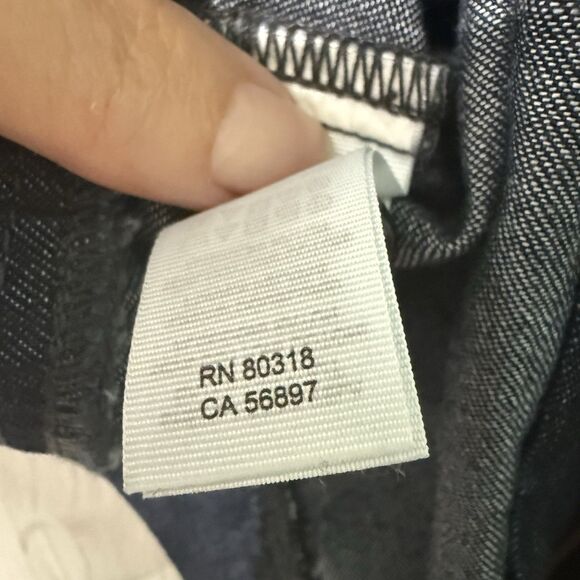 Lucky Brand Denim Cropped Bomber Blazer Women’s XL True Ingigo Capsule Wardrobe - Picture 11 of 12